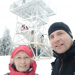 stebrony na vrcholu Barania Góra (5.1.2020 12:40)