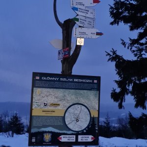 JezMax on the summit of Barania Góra (22.1.2026 17:02)