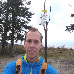Radek na vrcholu Barania Góra (28.10.2020 14:46)