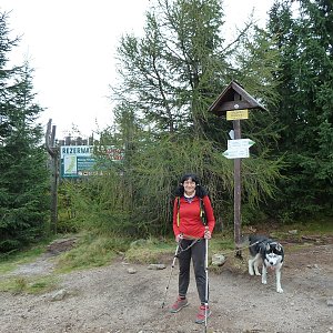 Maja na vrcholu Magurka Wiślańska (28.9.2020 14:23)