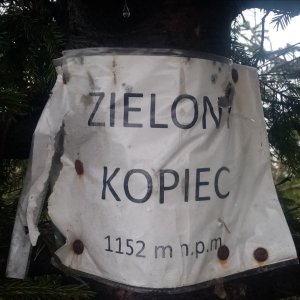 Jiřina na vrcholu Zielony Kopiec (8.5.2026 11:42)