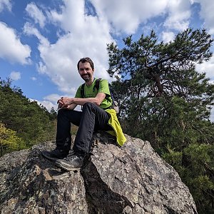 Martin Matějka na vrcholu Čertova skála Z (23.4.2022 14:57)