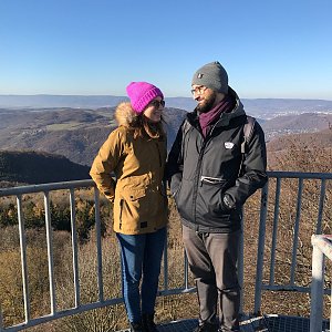 Alice Nápravníková na vrcholu Varhošť 
