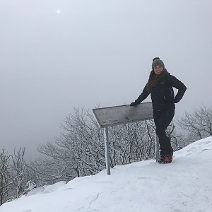 Alice Nádherová na vrcholu Klíč (6.2.2021 14:55)