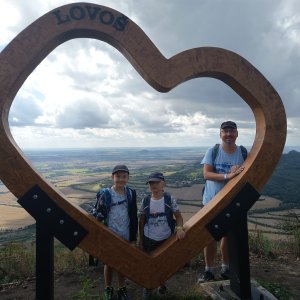Jiří Škorec on the summit of Lovoš (23.8.2026 11:16)