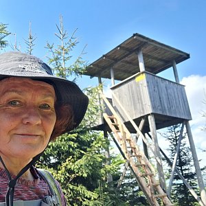 Horalka Anička na vrcholu Kubalonka  (14.5.2022)