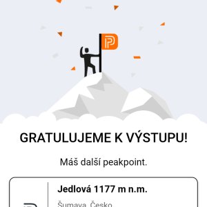 Michal Kříž on the summit of Jedlová (3.10.2026 11:49)
