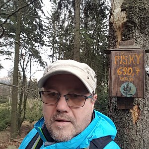 Martin Zajíček na vrcholu Písek (2.1.2022 14:03)