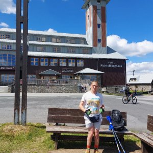Mountainer on the summit of Fichtelberg (11.7.2026 15:05)