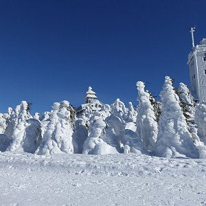 Adam Kulich na vrcholu Fichtelberg (14.2.2019 12:33)