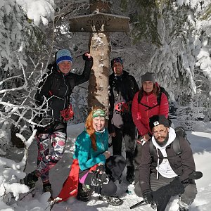 Veronika Spáčilová na vrcholu Slavíč (14.2.2021 14:02)