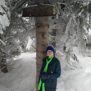 Maty na vrcholu Slavíč (17.2.2021 16:07)
