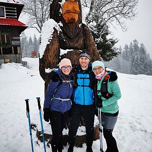 Lukáš Plánička na vrcholu Slavíč (6.2.2021 11:56)