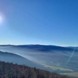 Pavlína on the summit of Biskupská kupa (13.12.2025 12:14)