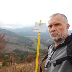 Rastislav Biarinec on the summit of Borovniak (20.10.2019 15:10)