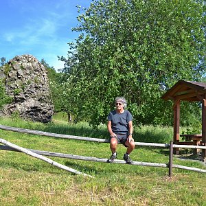 Jarda Vála na vrcholu Vávrova skála (21.6.2022)