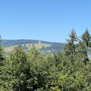 Radim on the summit of Kutný vrch (15.8.2023)
