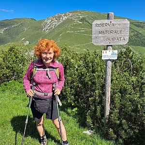 Horalka Anička on the summit of Corna Piana (10.6.2022)