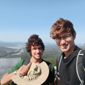 Vojtěch Tomčany on the summit of Děčínský Sněžník (17.8.2025 0:00)