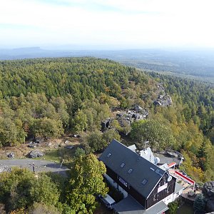 Adam Kulich na vrcholu Děčínský Sněžník (6.10.2018 10:30)