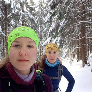 Hanka Ličková na vrcholu Uhorská (22.2.2020 14:41)