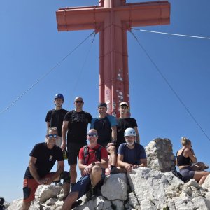 Mira Fo na vrcholu Großer Priel (9.8.2025 12:00)