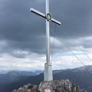 Pavel Hamřík on the summit of Angerstein (13.8.2018 13:58)