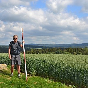 Jarda Vála on the summit of Vejdoch (21.6.2022)