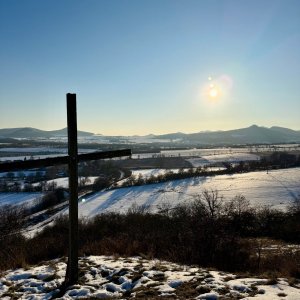 TeKilla on the summit of Kořínka (18.1.2026 15:13)