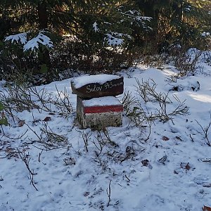 Michal 77 na vrcholu Sulov (9.1.2022 10:54)