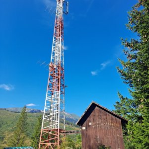 Horalka Anička on the summit of Na Skalku (14.8.2023)