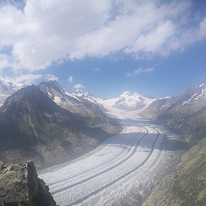 Martin Malý na vrcholu Eggishorn (29.7.2020 14:49)
