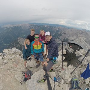 David Dav na vrcholu Spitzmauer (24.8.2019 16:30)