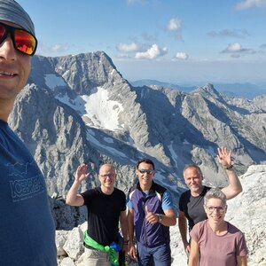 Mišule Kudlačka na vrcholu Spitzmauer (7.7.2023 15:00)