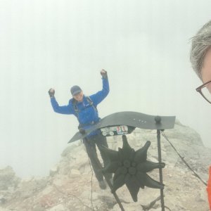Mišule Kudlačka on the summit of Spitzmauer (27.6.2025 13:50)