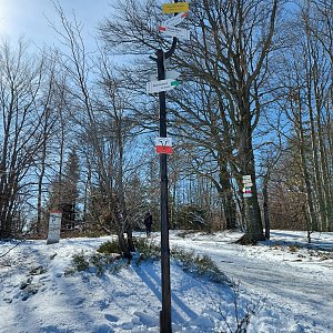 Evík na vrcholu Soszów Wielki (7.3.2021 13:20)