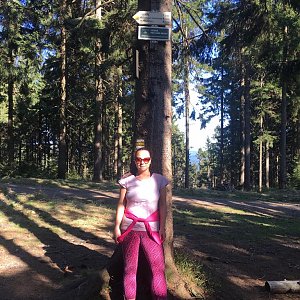 Veronika Pastorková na vrcholu Kobylanka (21.4.2018 16:21)