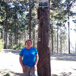 Pavla na vrcholu Kobylanka (16.4.2020 11:21)