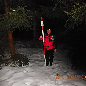 cz7pka na vrcholu Kobylanka (25.3.2018 3:39)