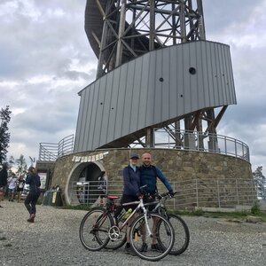 Anička on the summit of Velký Kosíř (6.6.2020 16:35)