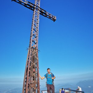 Jiří Králík na vrcholu Geiereck (1.10.2023 15:59)