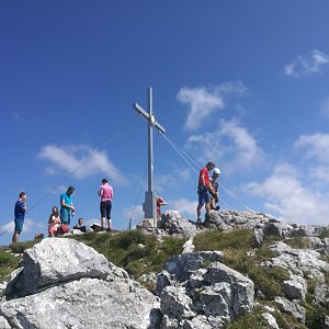 Martin Malý na vrcholu Grosser Donnerkogel (11.8.2019 14:30)