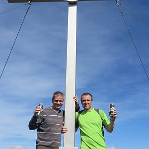 Divočák na vrcholu Grosser Donnerkogel (28.9.2017 13:10)