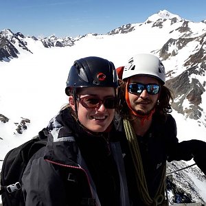 Pavla Lžičařová na vrcholu Linker Fernerkogel (15.6.2018 12:16)