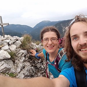 Pavla Lžičařová na vrcholu Nebria (3.9.2018 11:52)