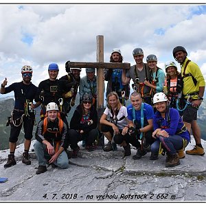 Pavla Lžičařová na vrcholu Rotstock (4.7.2018 11:57)