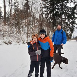 Ilona Stočesová na vrcholu Loupežnický vrch (11.1.2025 17:58)
