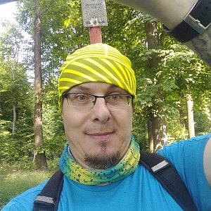 Jozef Farkaš on the summit of Stráň (6.6.2021 15:55)