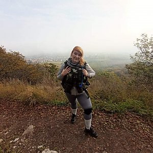 Kristýna Harcová na vrcholu Děvín (2.1.2022 20:47)