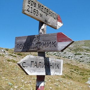 Jirka Zajko on the summit of Govedarnik (1.8.2022 11:44)